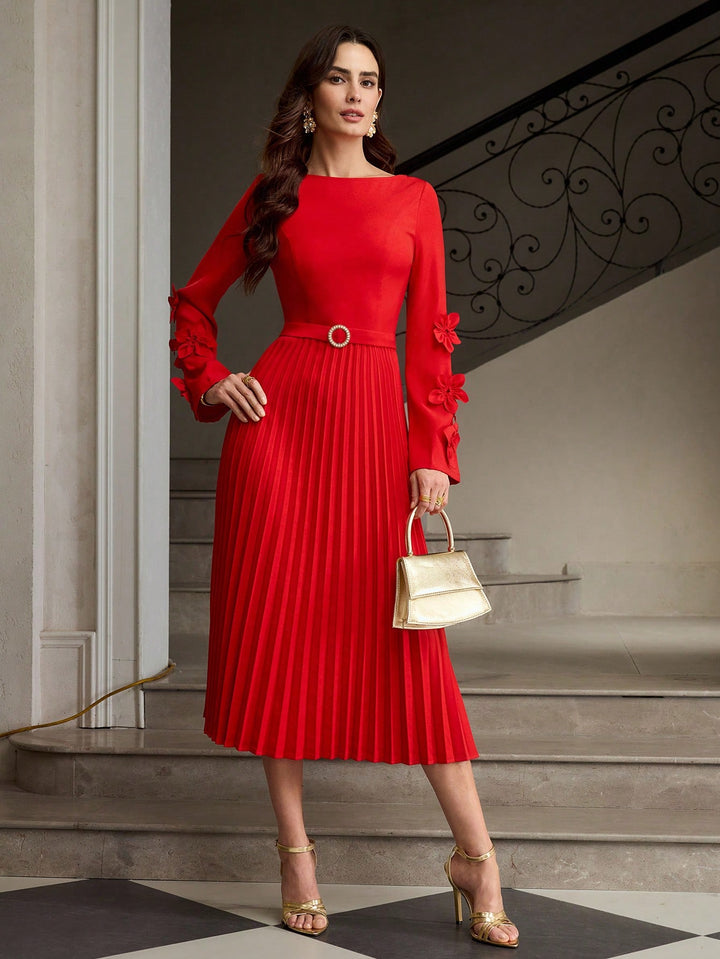 Rochie midi SHEIN, roșu
