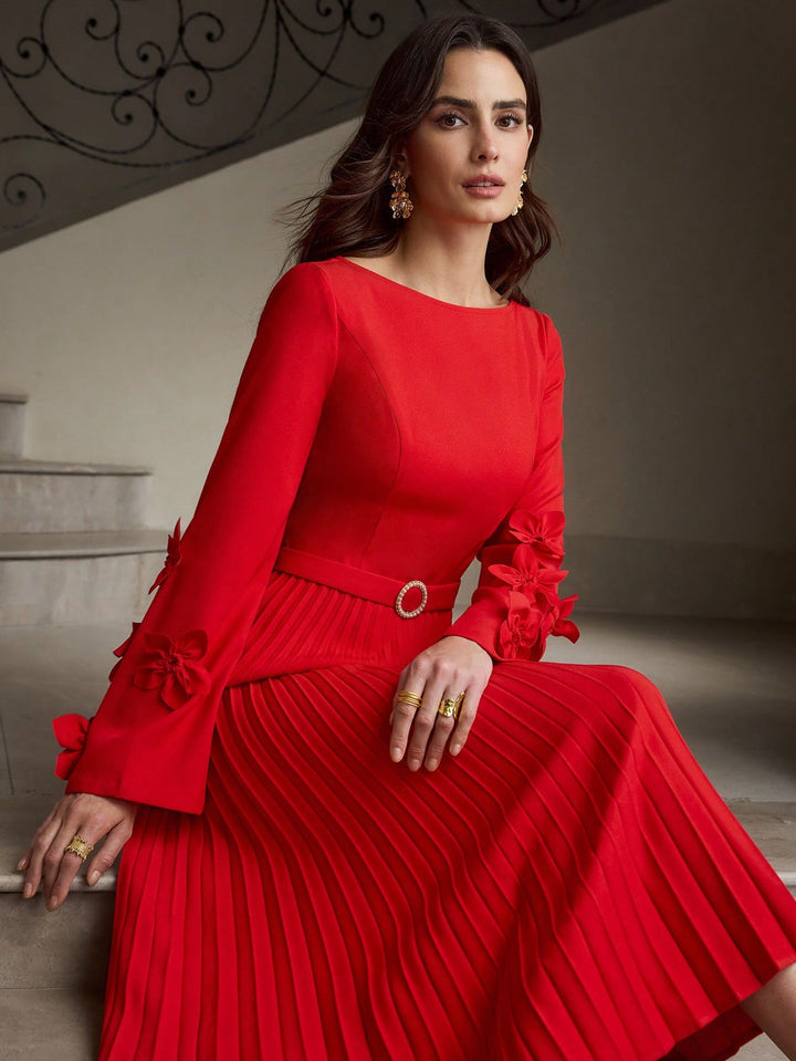 Rochie midi SHEIN, roșu