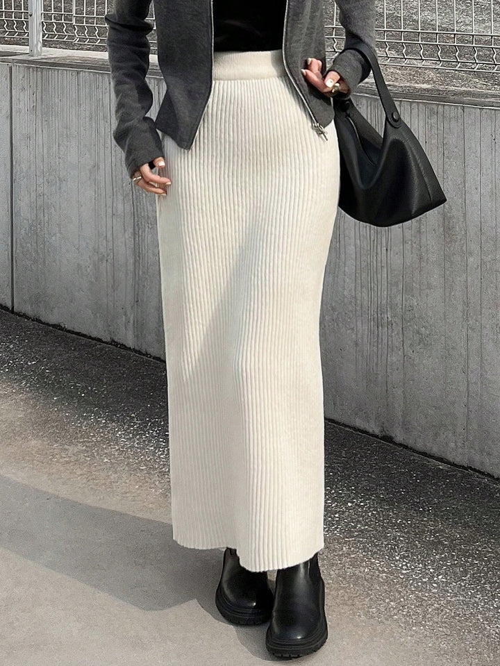 Fustă maxi SHEIN, crem