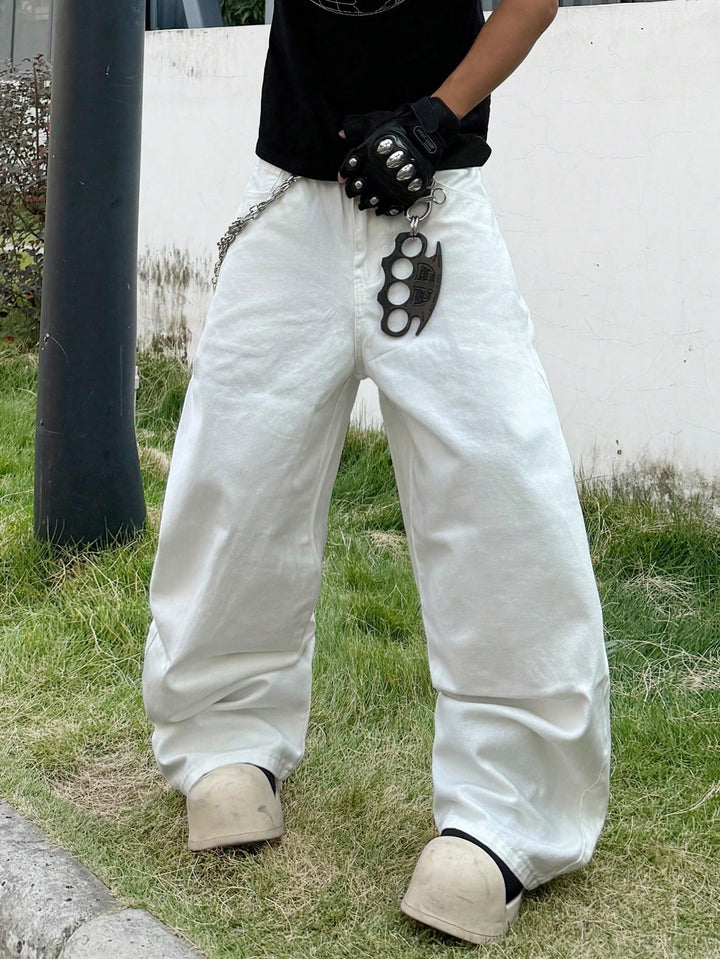 Jeans SHEIN, alb