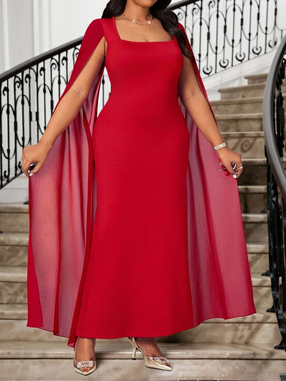 Rochie maxi SHEIN, roșu