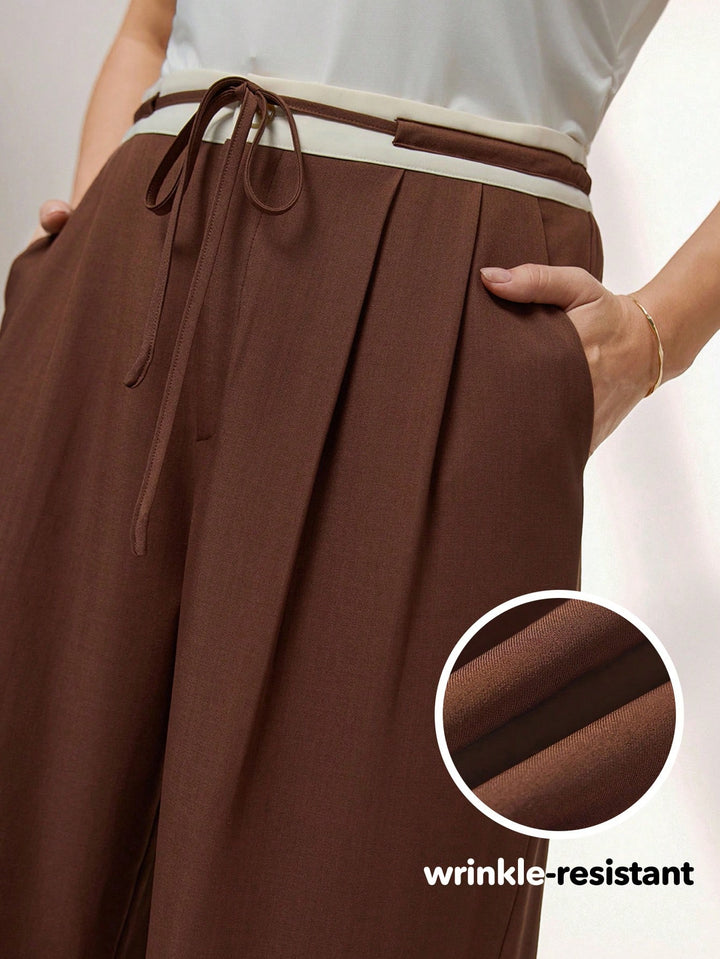 Pantaloni SHEIN, maro