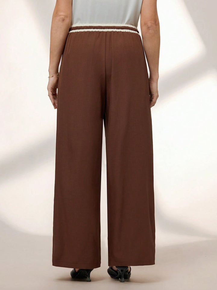 Pantaloni SHEIN, maro