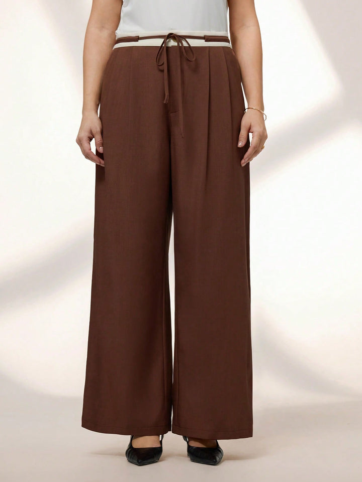 Pantaloni SHEIN, maro