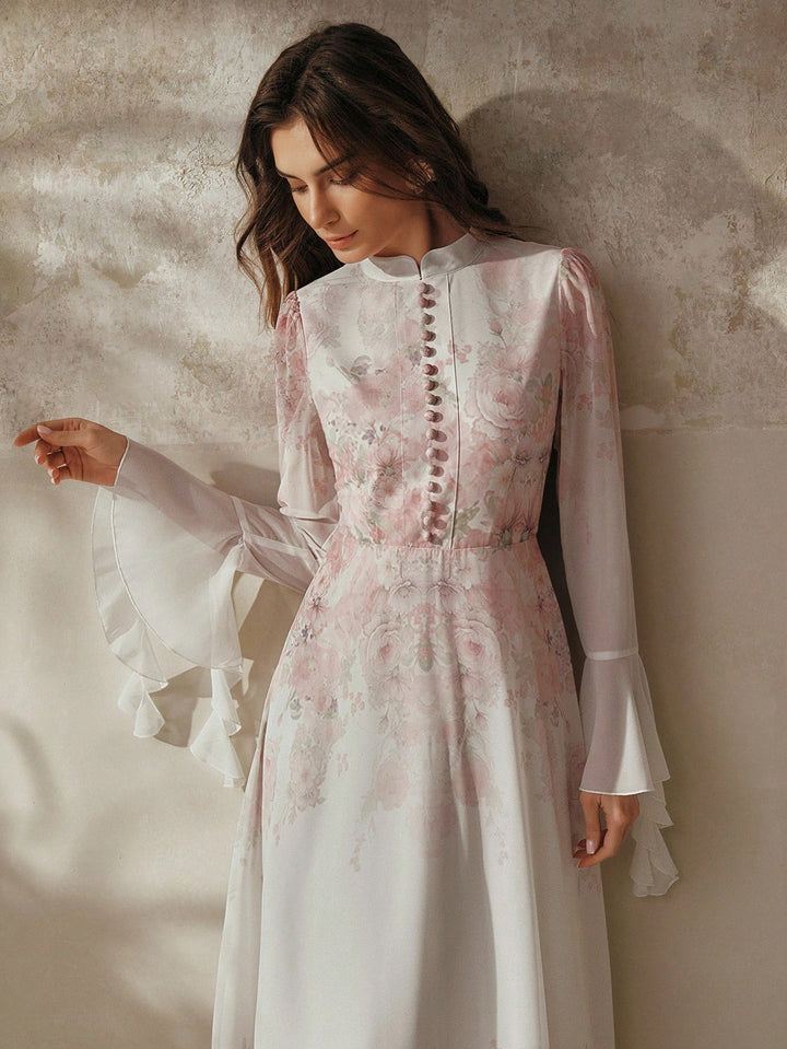 Rochie maxi SHEIN, alb