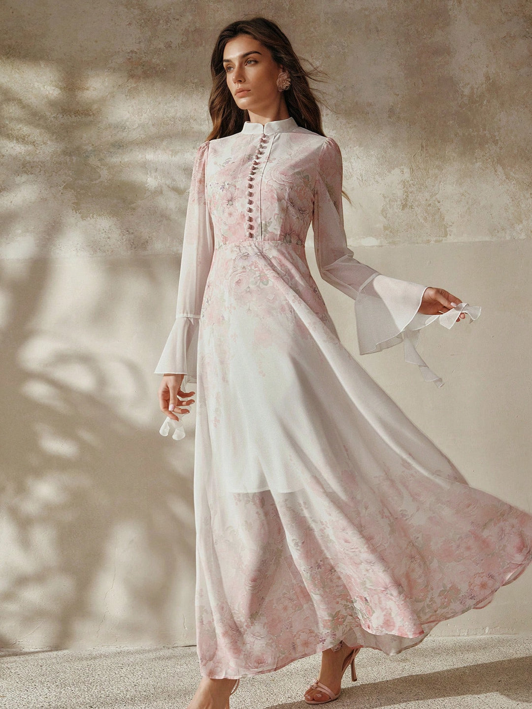 Rochie maxi SHEIN, alb