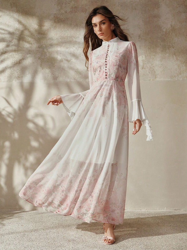 Rochie maxi SHEIN, alb