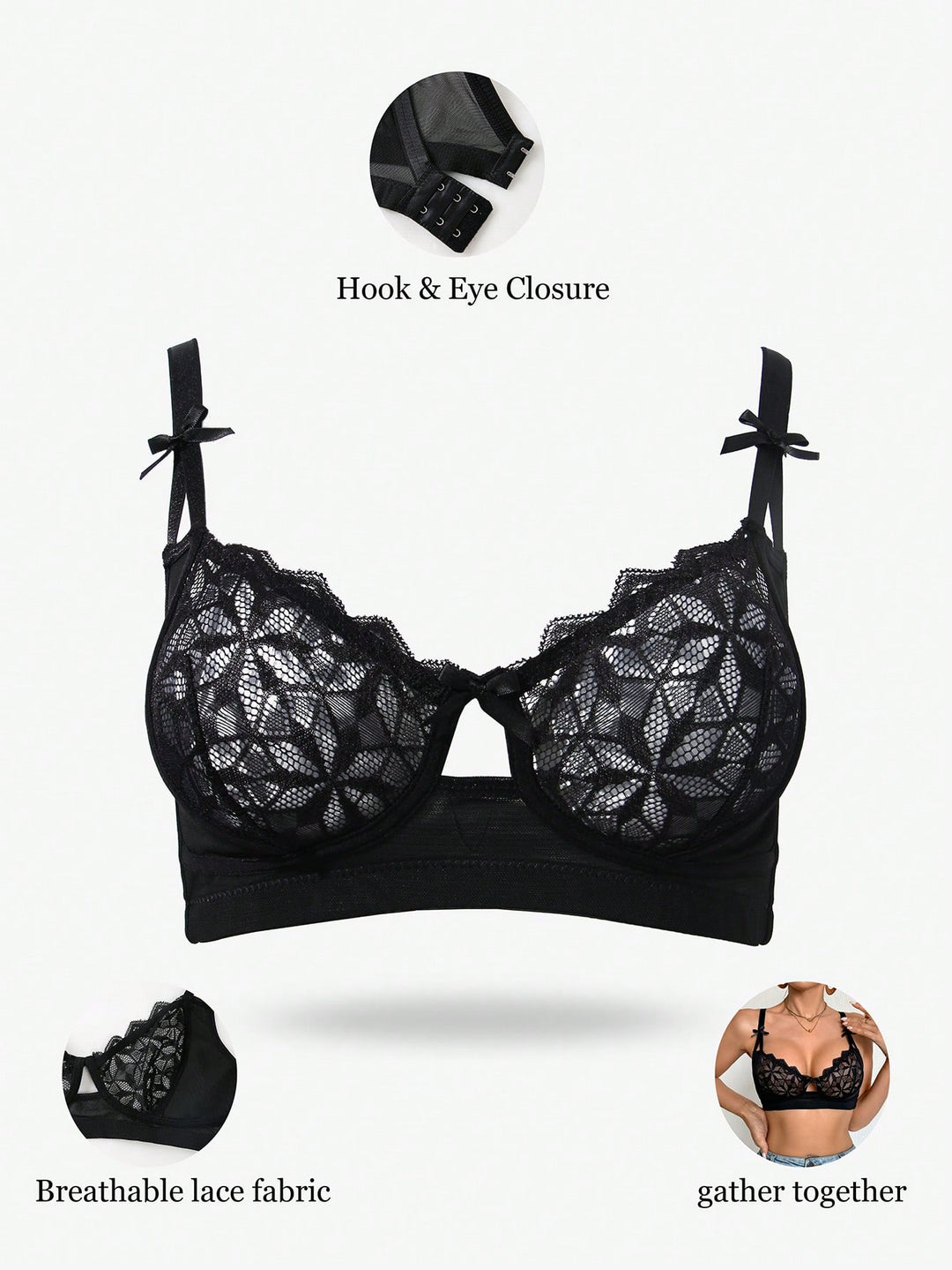 Sutien SHEIN, negru