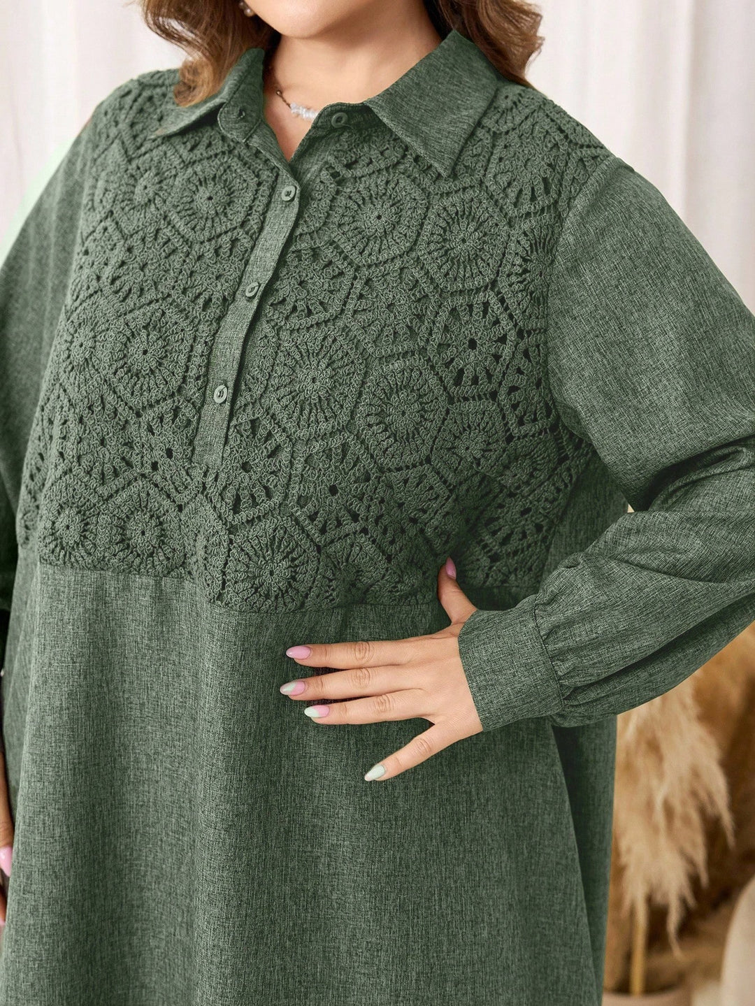 SHEIN maxi ruha, zöld