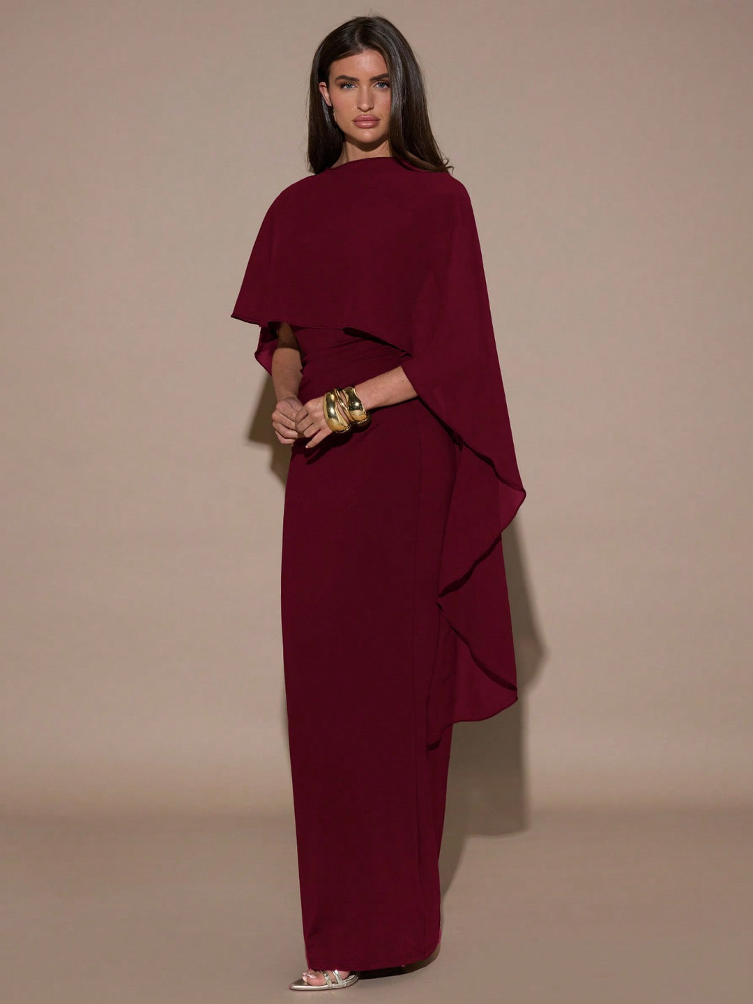 Rochie maxi SHEIN, vișiniu