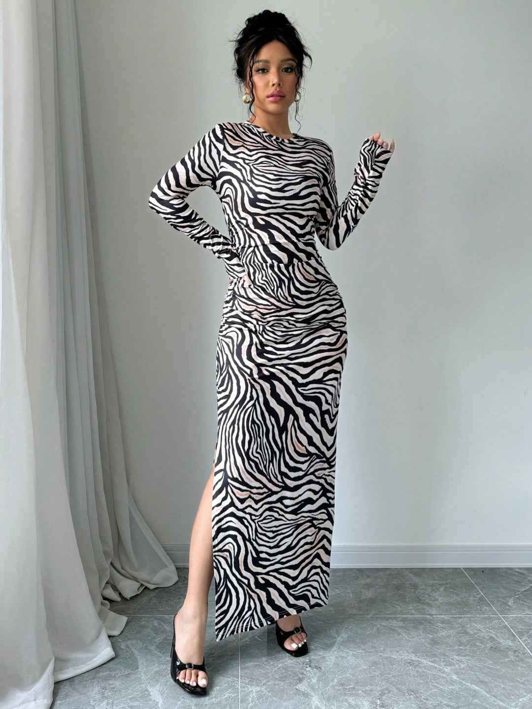 Rochie maxi SHEIN, mix culori