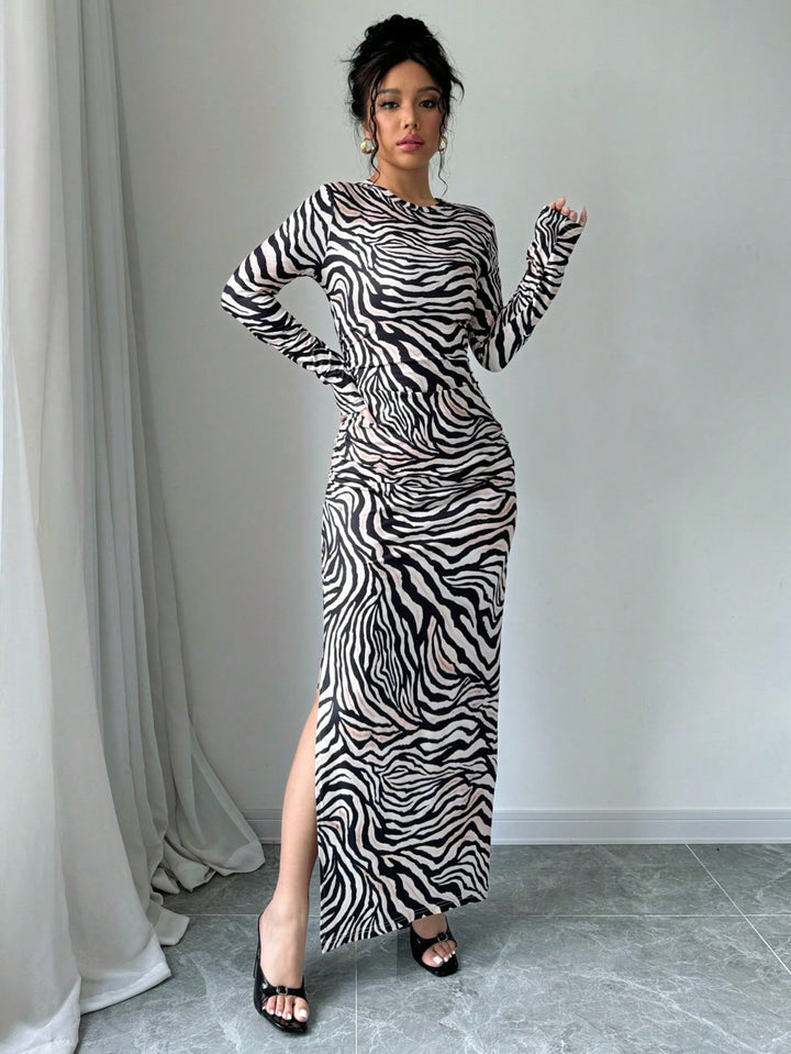 Rochie maxi SHEIN, mix culori