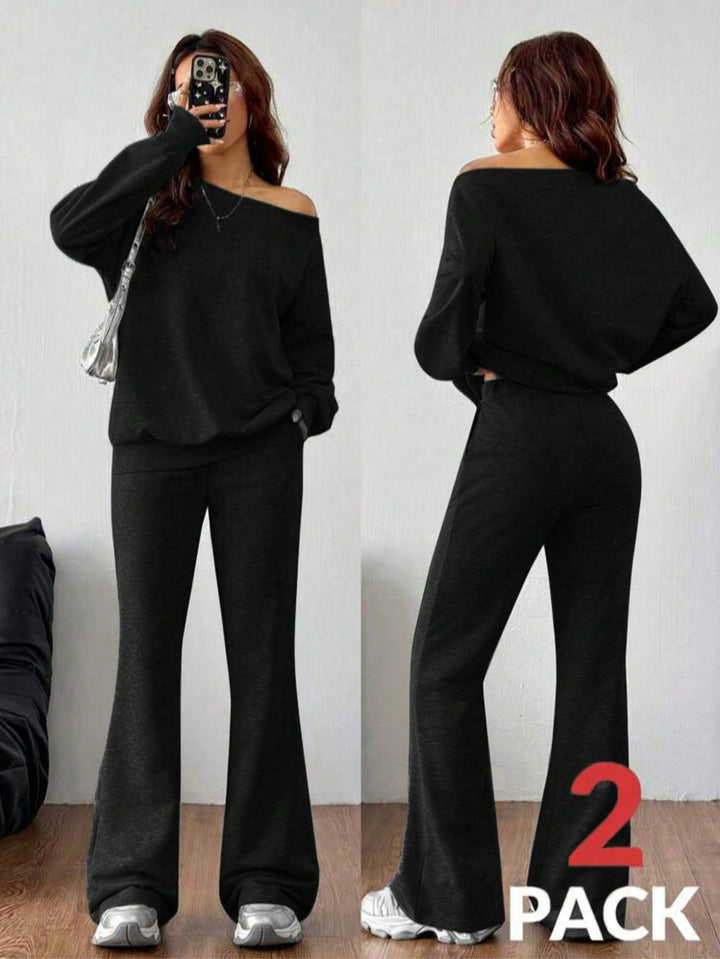 Set pijamale SHEIN, negru