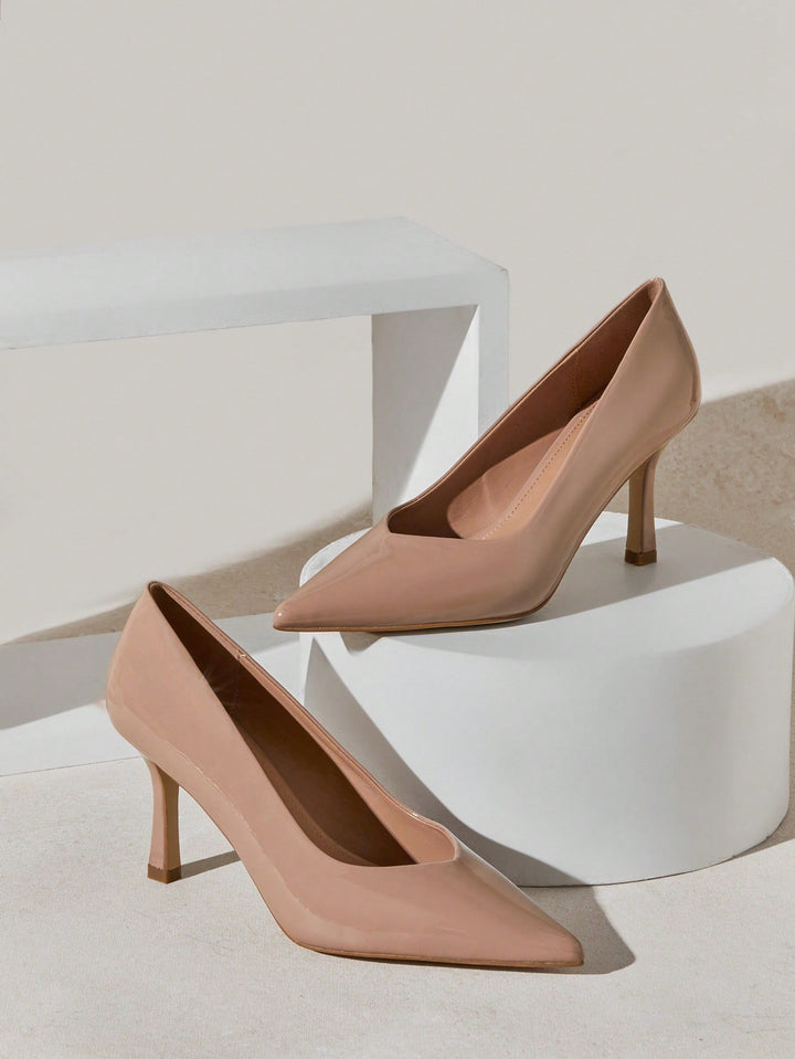 SHEIN Orange Heeled Shoes
