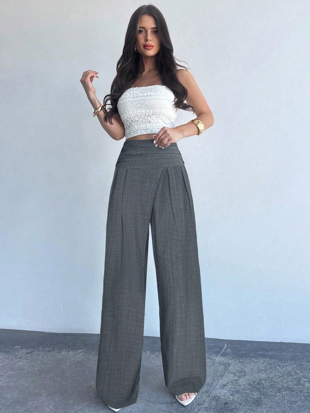 Pantaloni SHEIN, gri