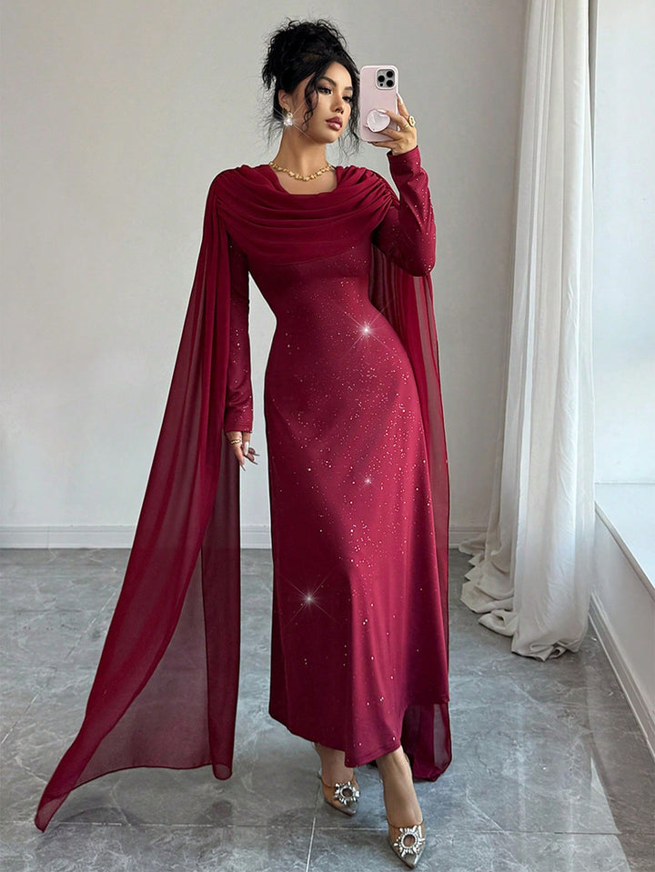 Rochie maxi SHEIN, vișiniu
