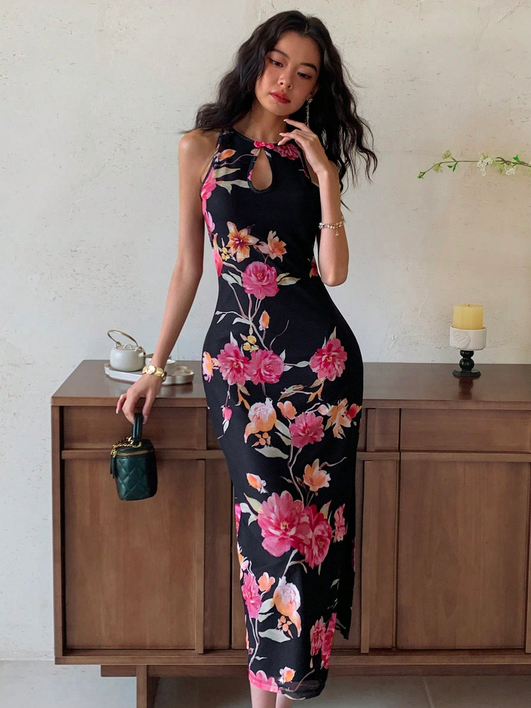 Rochie midi SHEIN, negru