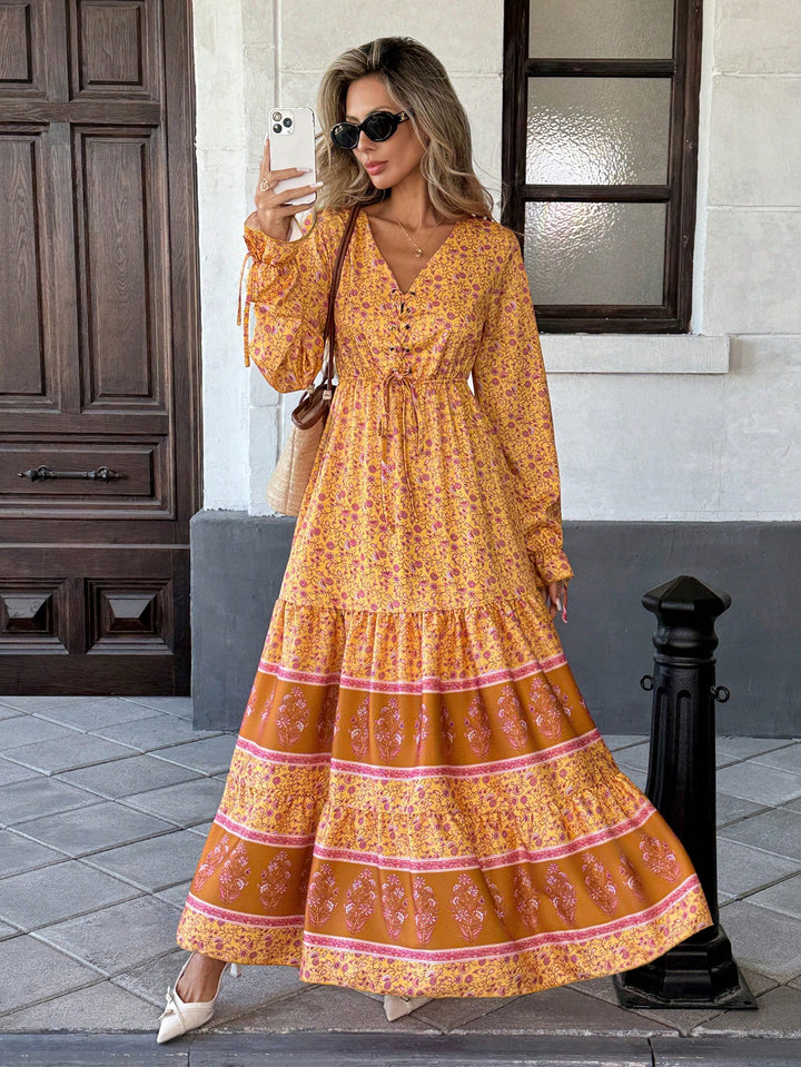 Rochie maxi SHEIN, galben