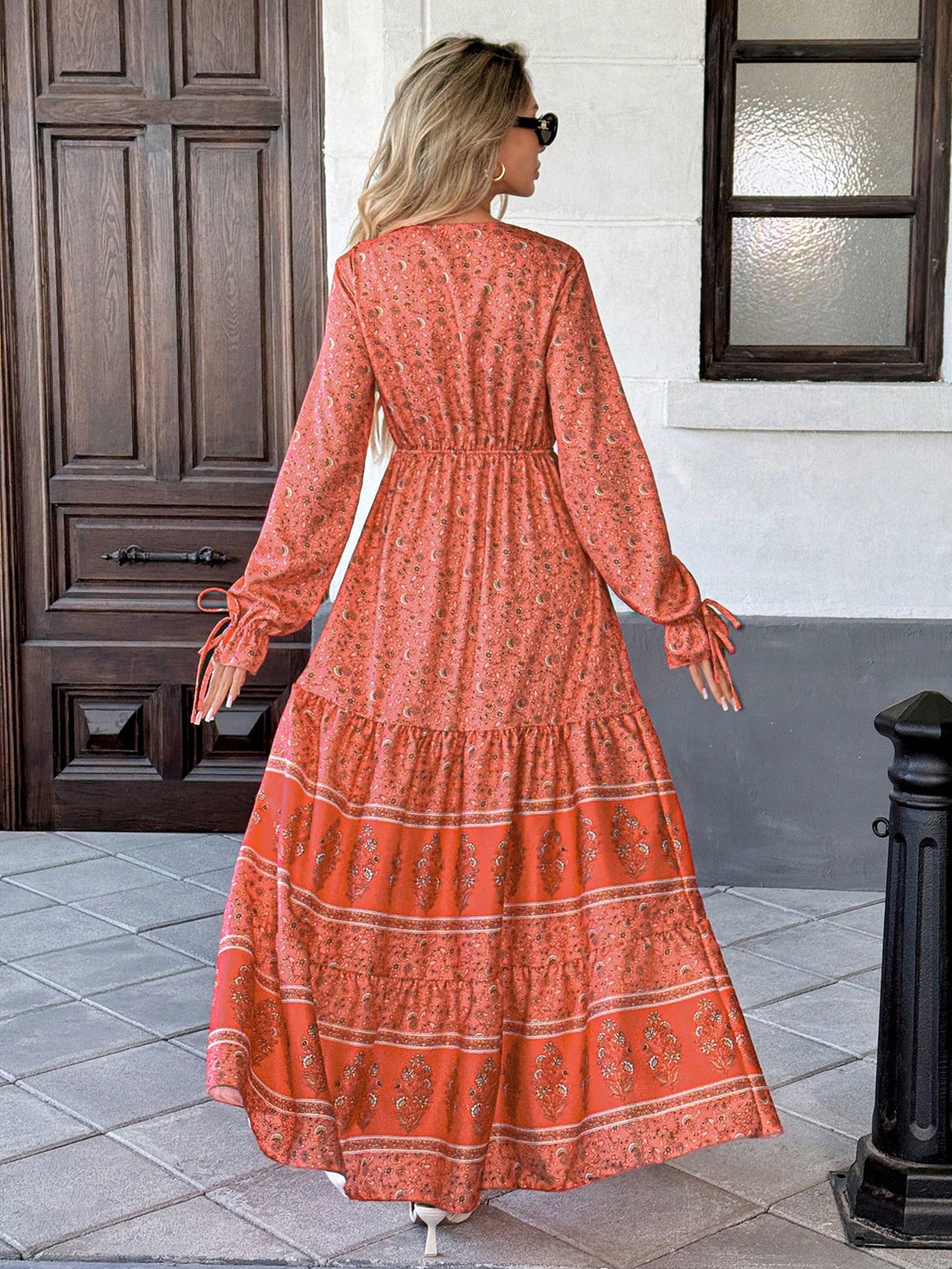 Rochie maxi SHEIN, portocaliu