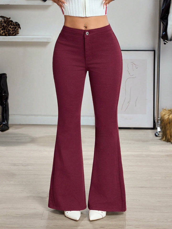 Pantaloni SHEIN, vișiniu