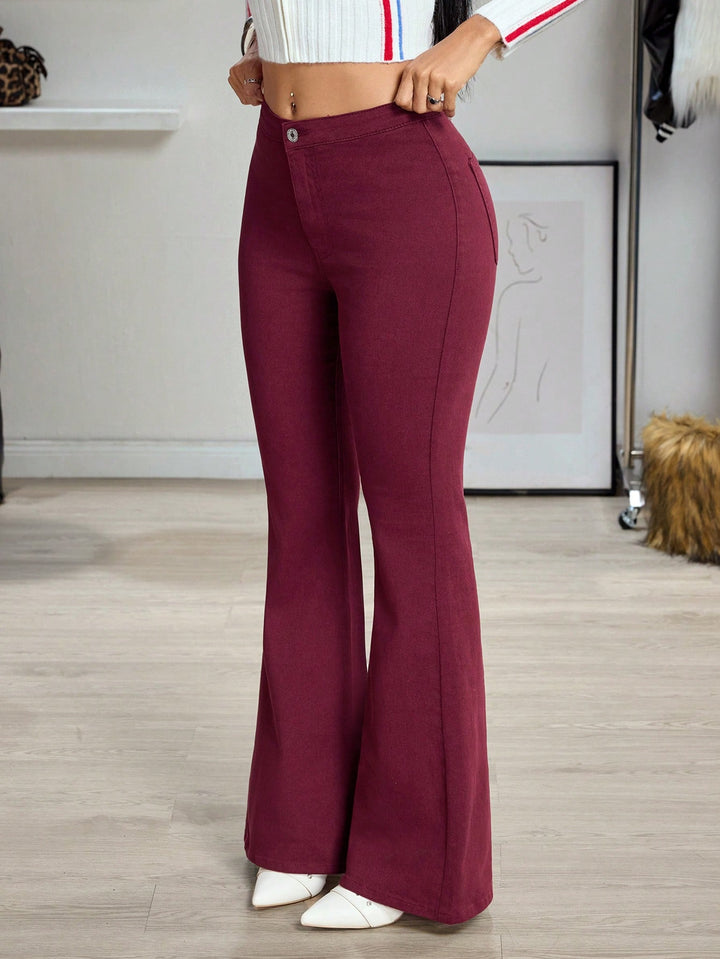 Pantaloni SHEIN, vișiniu