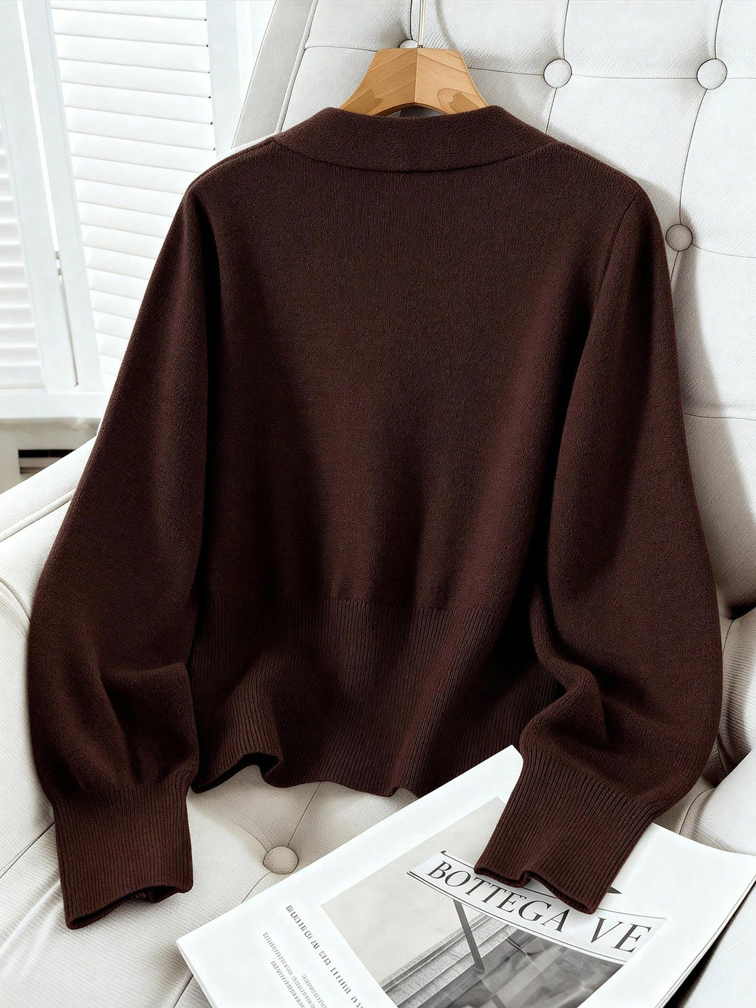 Cardigan SHEIN, maro
