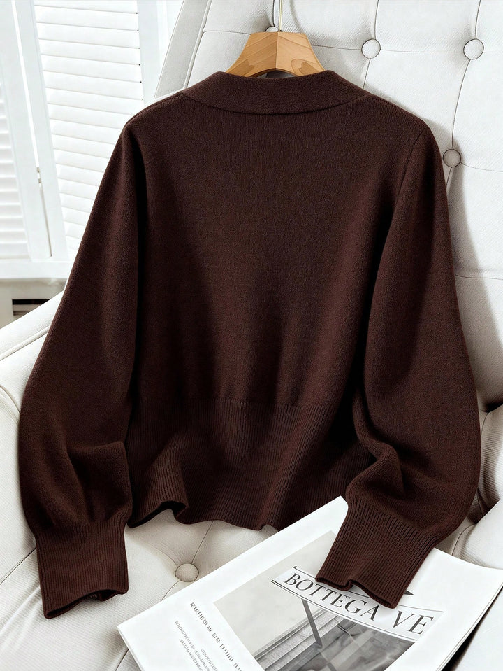 Cardigan SHEIN, maro
