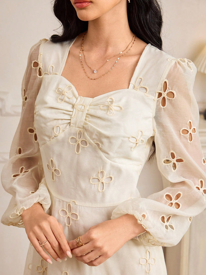 Rochie midi SHEIN, bej