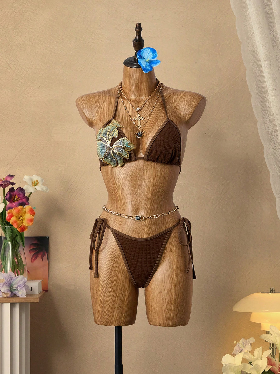 Set bikini SHEIN, maro