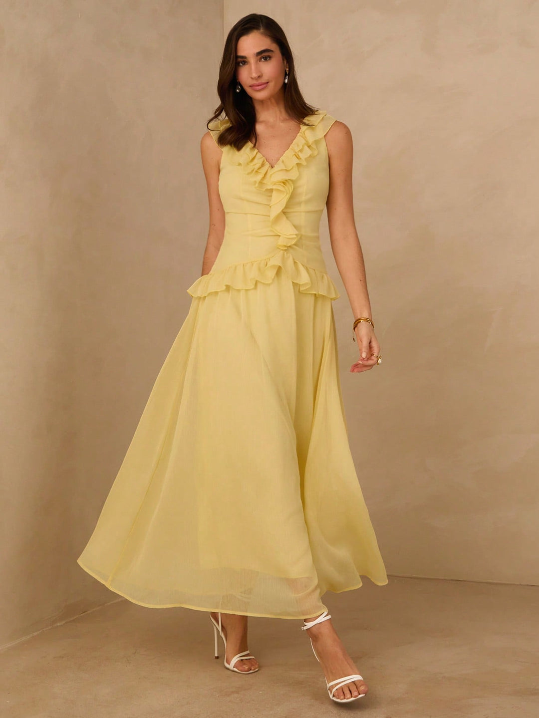 Rochie scurtă SHEIN, galben