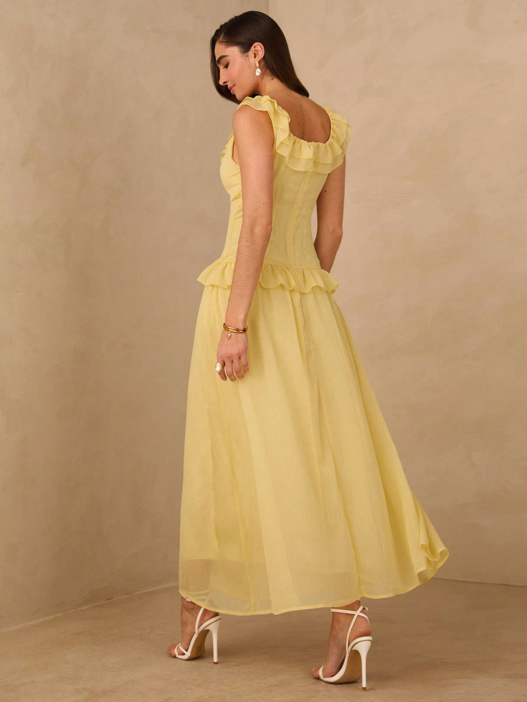 Rochie scurtă SHEIN, galben