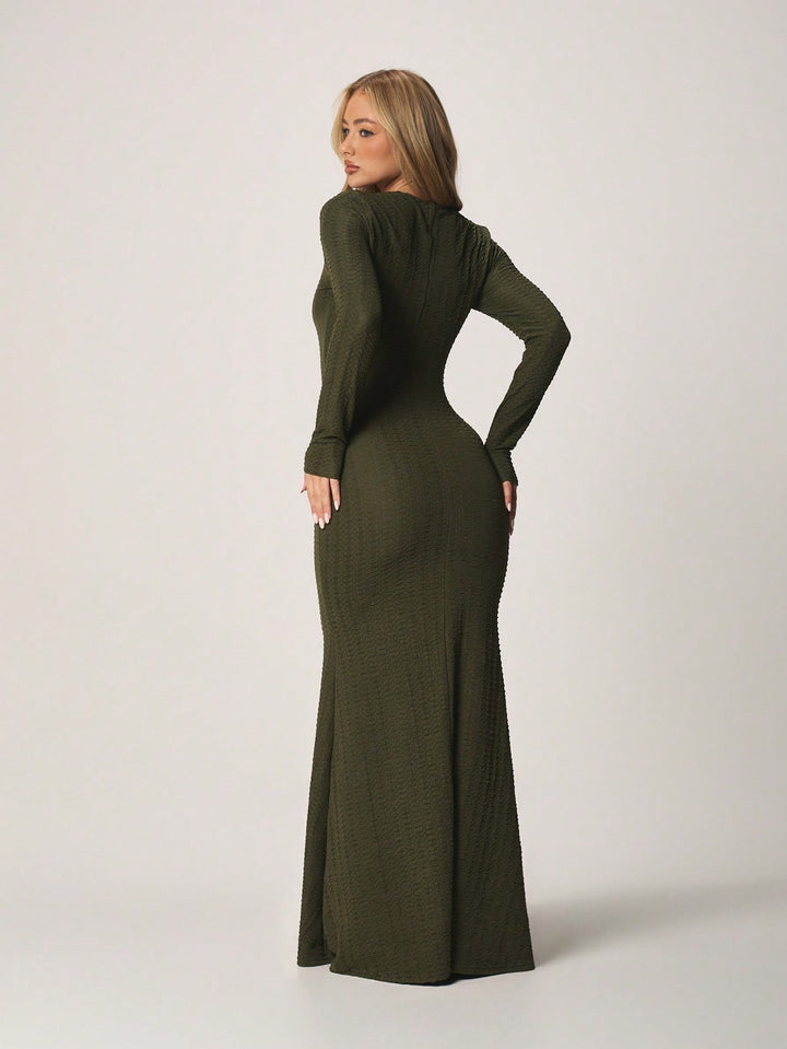 SHEIN Maxi Ruha, khakizöld