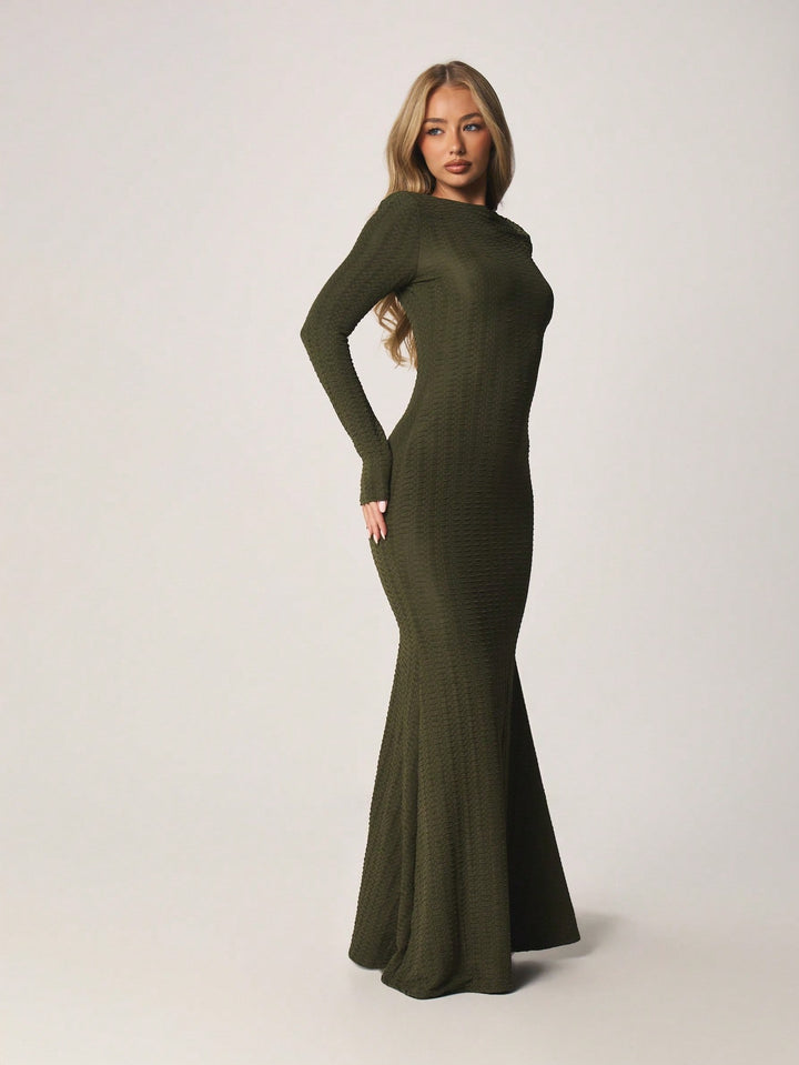 SHEIN Maxi Ruha, khakizöld