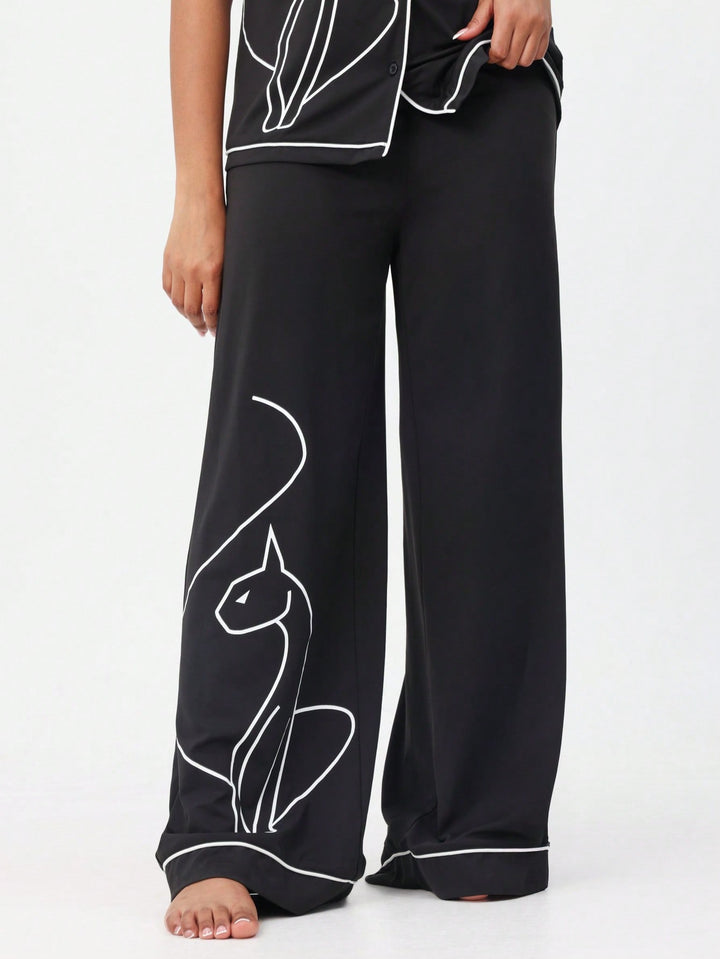 Pijama SHEIN, negru