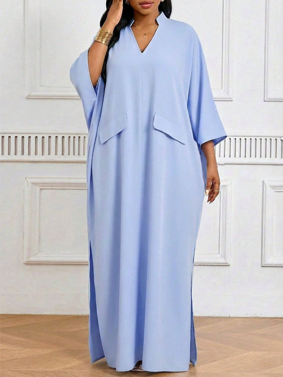 Rochie maxi SHEIN, albastru
