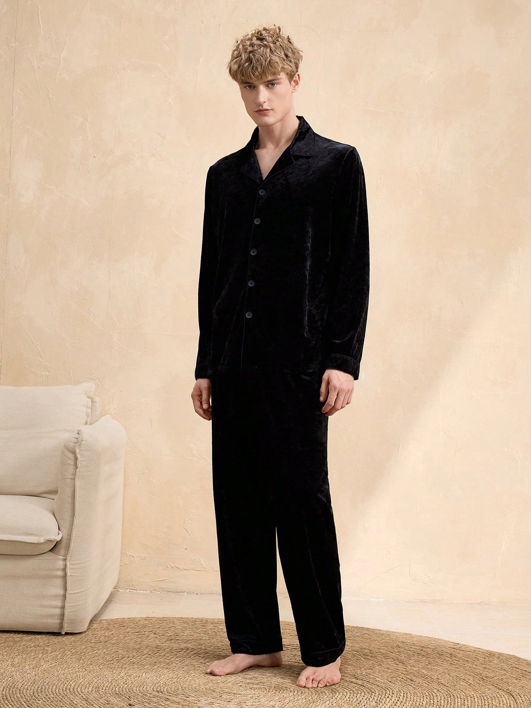 Compleu pijamale SHEIN, negru