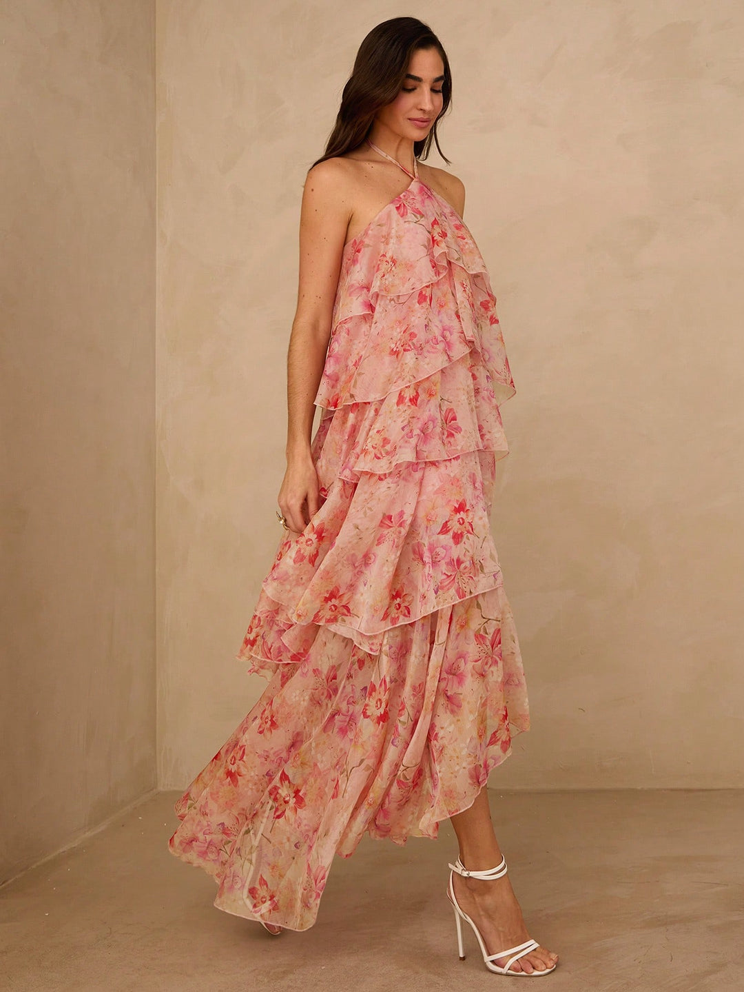 SHEIN Maxi ruha, rózsaszín