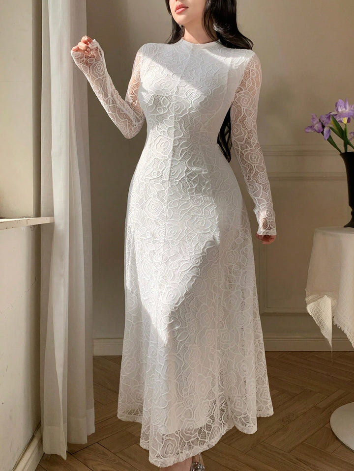 Rochie maxi SHEIN, alb