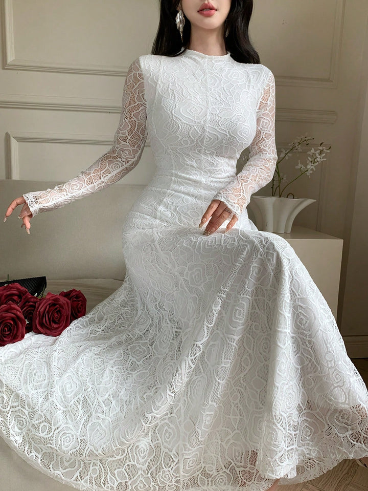 Rochie maxi SHEIN, alb