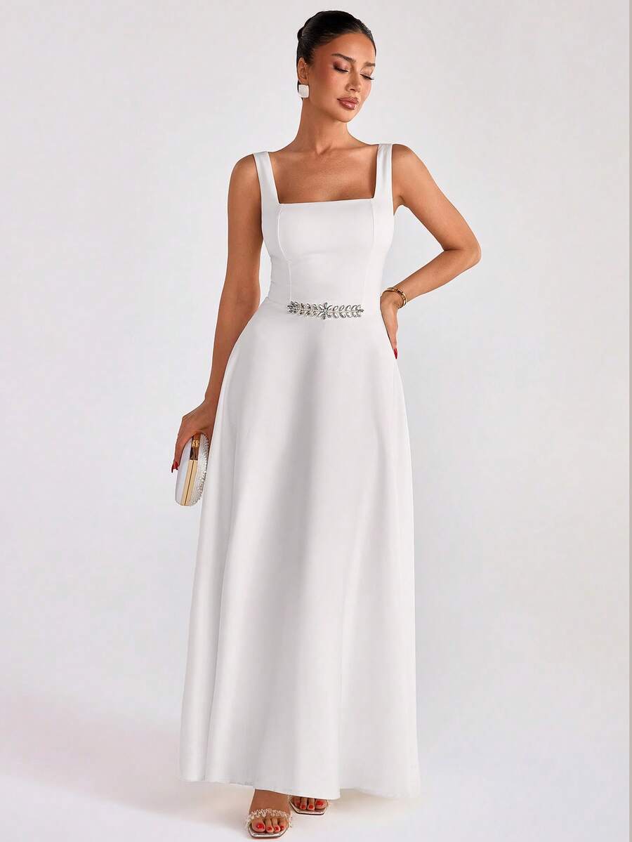 Rochie de ocazie SHEIN, alb
