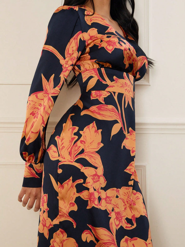 Rochie midi SHEIN, mix culori