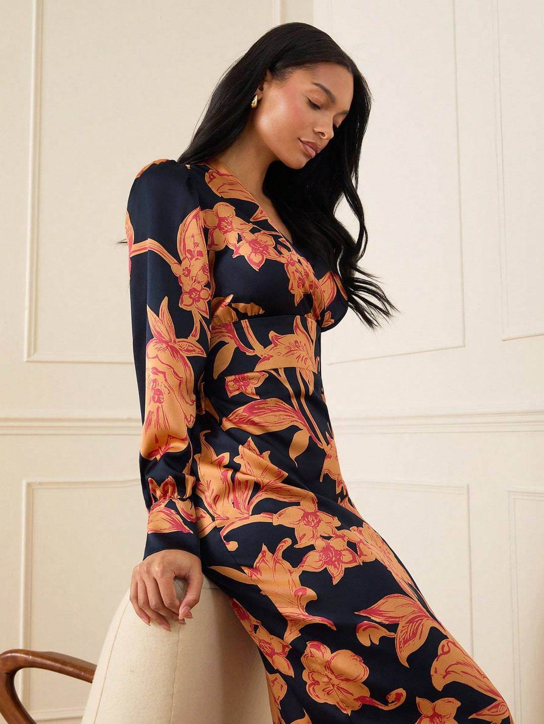 Rochie midi SHEIN, mix culori