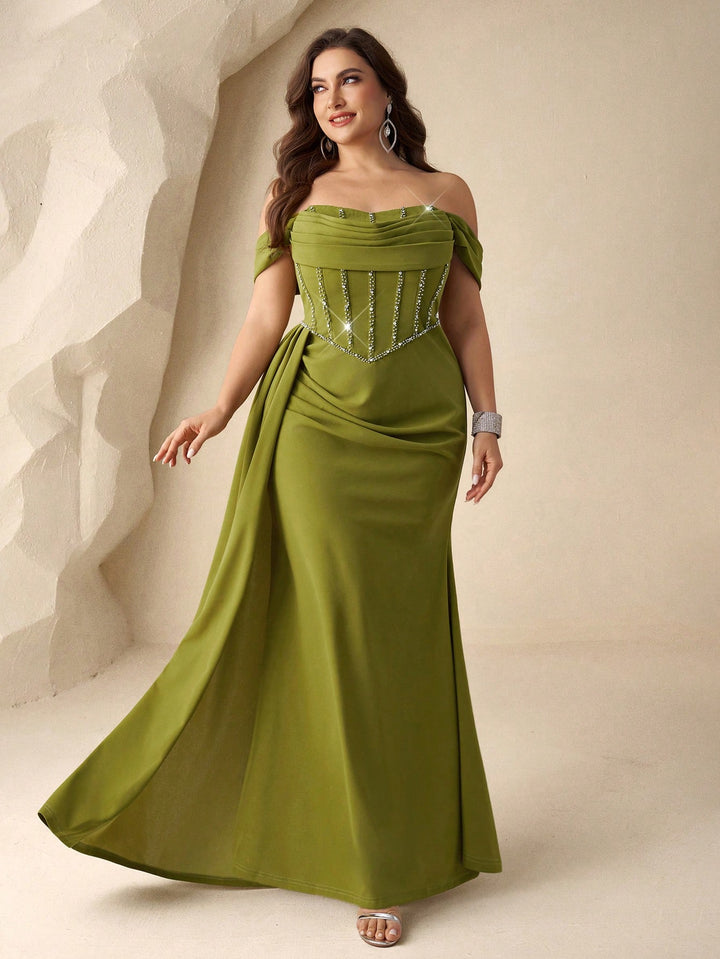 Rochie de ocazie SHEIN, verde