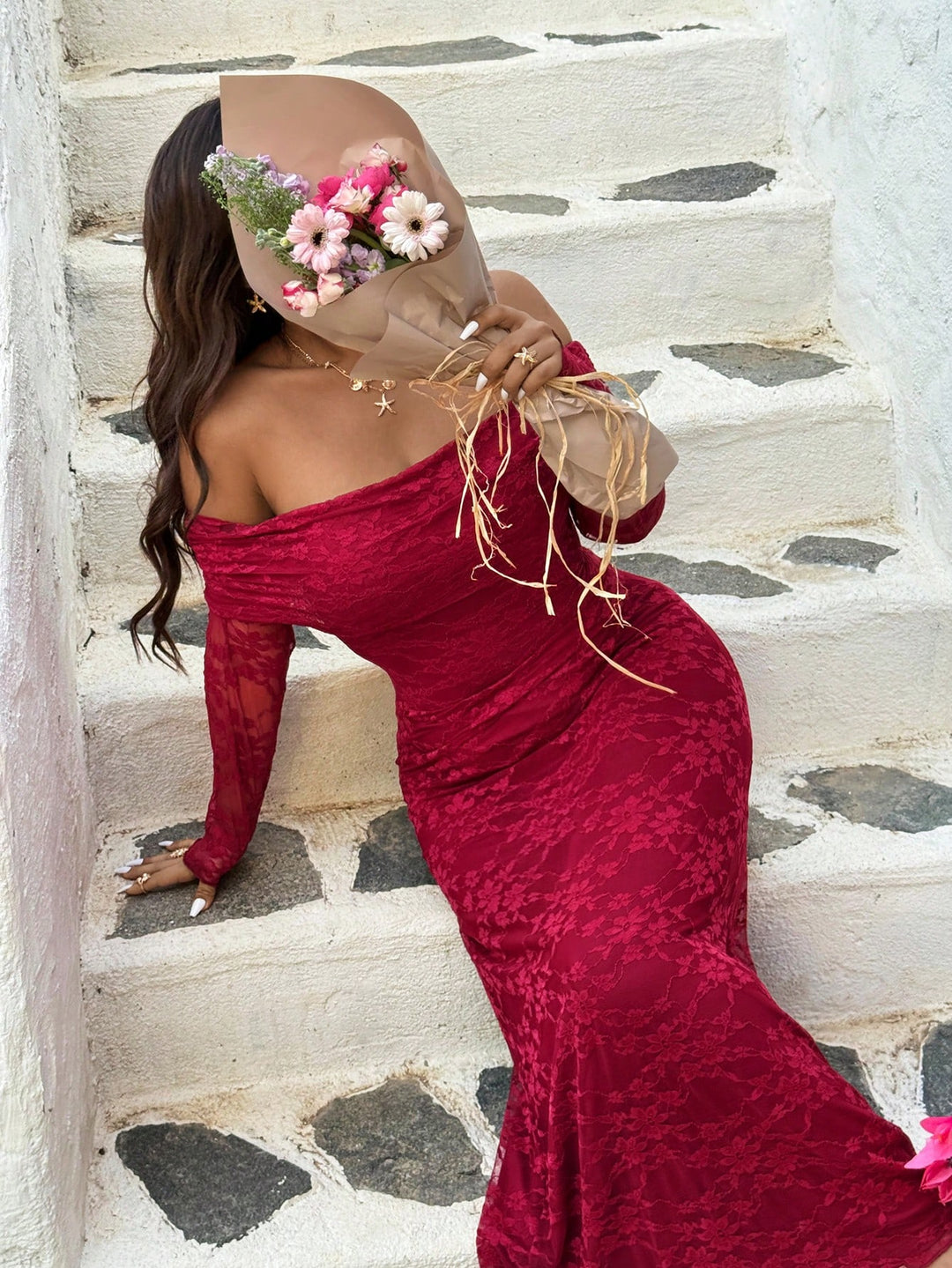 Rochie SHEIN, vișiniu