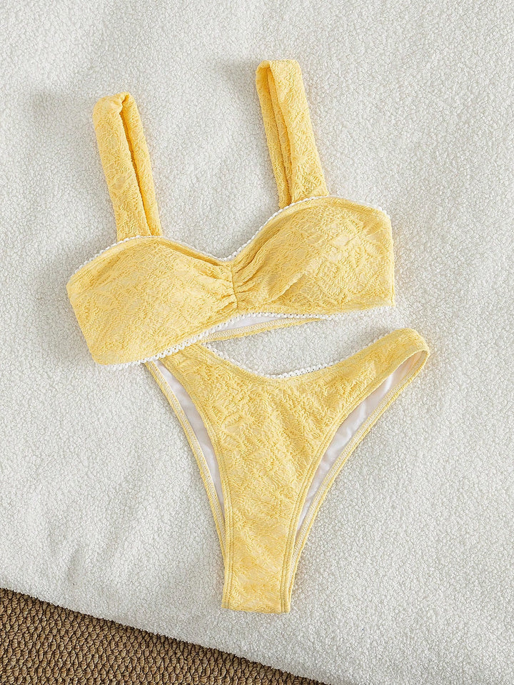 Set bikini SHEIN, galben