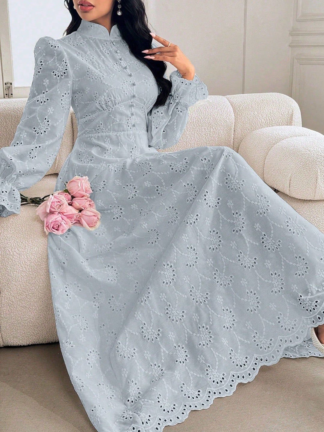 Rochie maxi SHEIN, albastru
