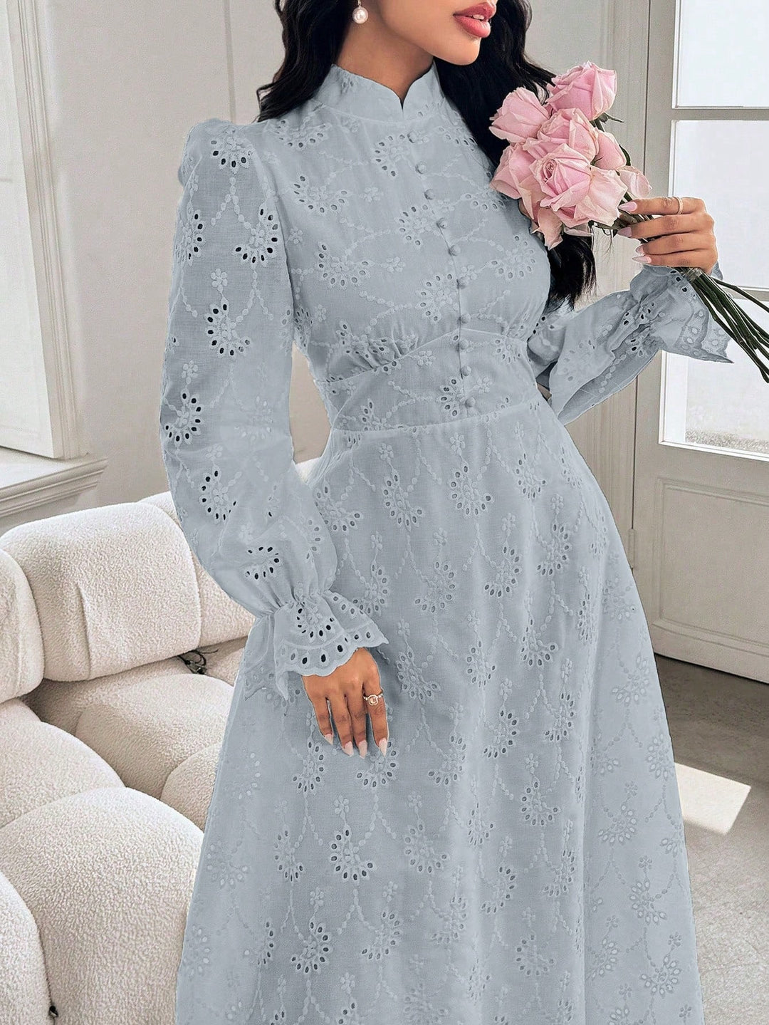 Rochie maxi SHEIN, albastru