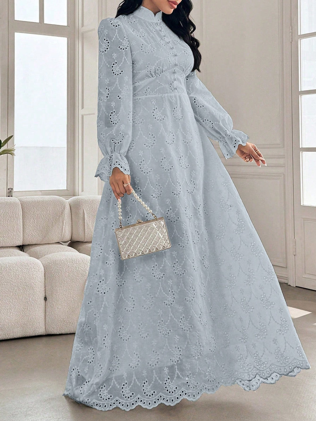 Rochie maxi SHEIN, albastru