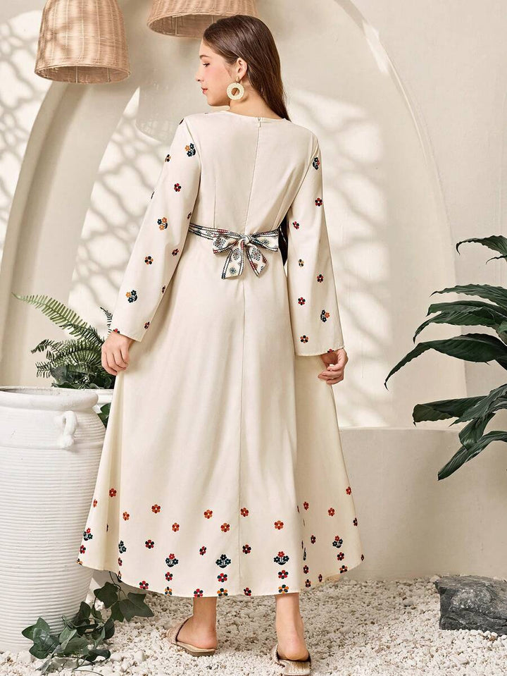 Rochie maxi SHEIN, crem