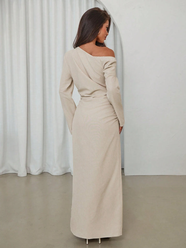 Rochie maxi SHEIN, bej